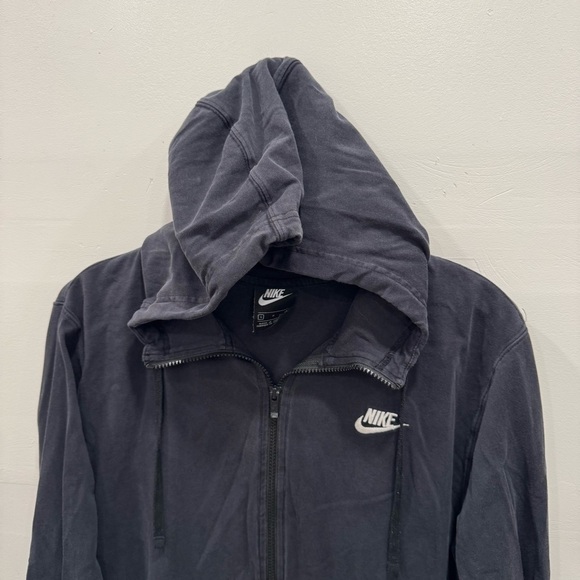 Nike Sportswear Full Zip Club Hoodie Black Lightweight Small - Picture 3 of 7